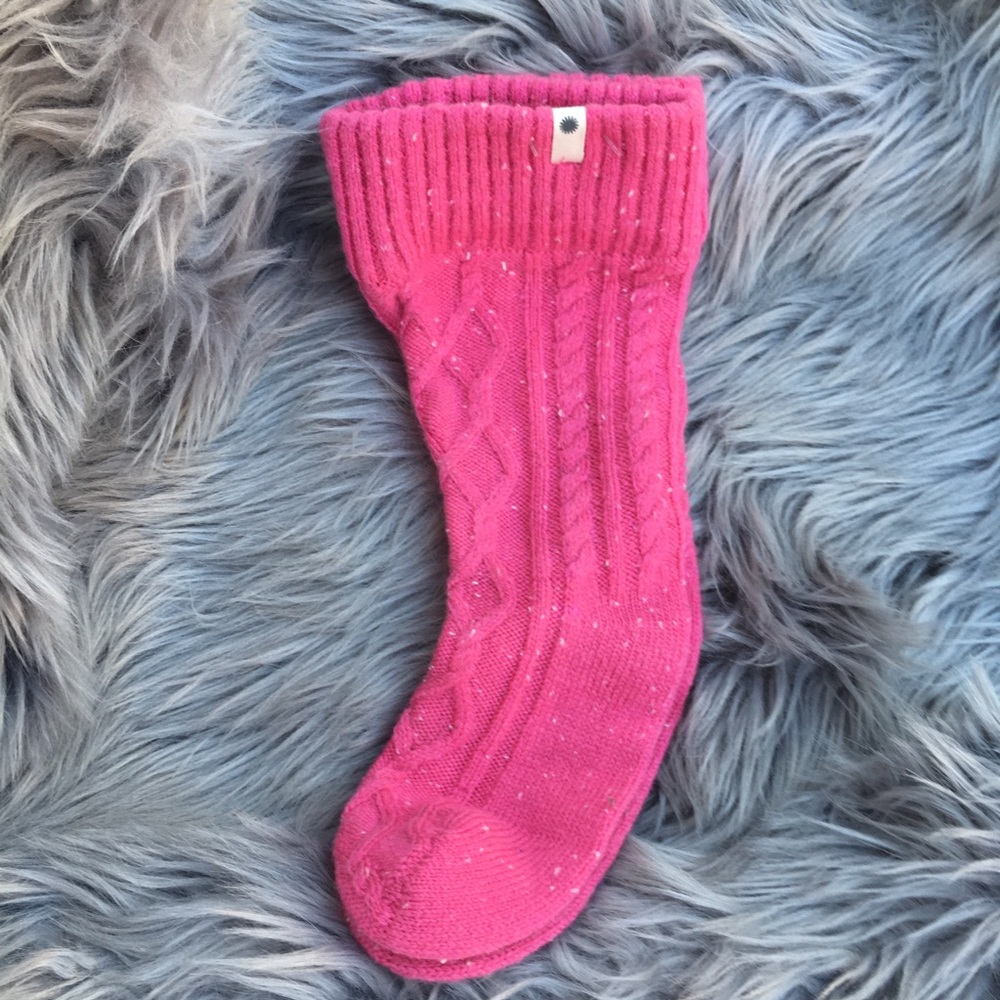 UGG Girls Pink Boot Socks NWOT